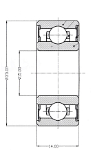 Подшипник коленвала для автомобиля Лада 2101