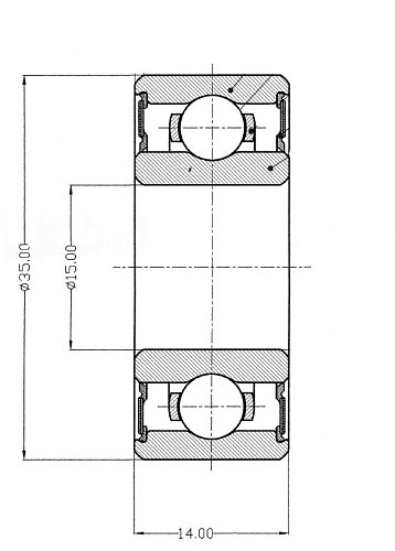 Подшипник коленвала для автомобиля Лада 2101