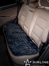 Накидка из искусственного меха, черная с коротким ворсом, на заднее сиденье, 1 шт.