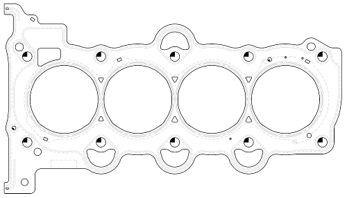 Прокладка ГБЦ для а/м Hyundai Solaris (10-)/Kia Rio (10-)/Ceed (07-)/Cerato II (09-) 1.4i/1.6i [G4FC]