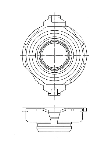Муфта выключения сцепления для автомобилей Hyundai Sonata (98-) 2.0i / Santa Fe (00-) 2.0CRDI