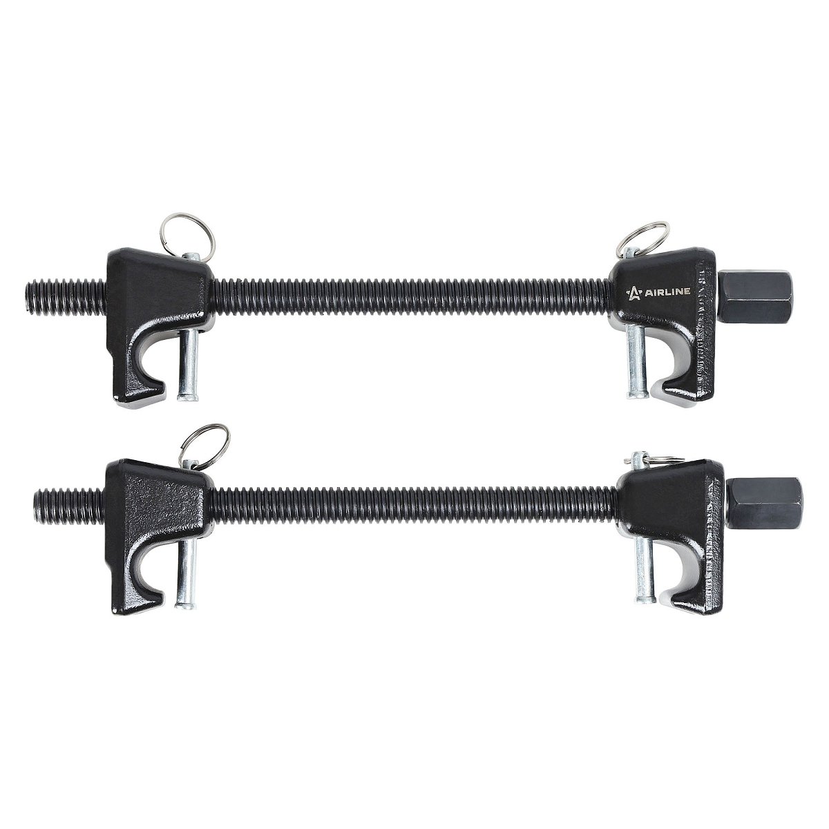 Стяжки пружин усиленные PRO с фиксатором, комплект 2шт., кейс