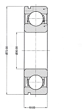 Подшипник вторичного вала КПП для автомобиля Лада 2101