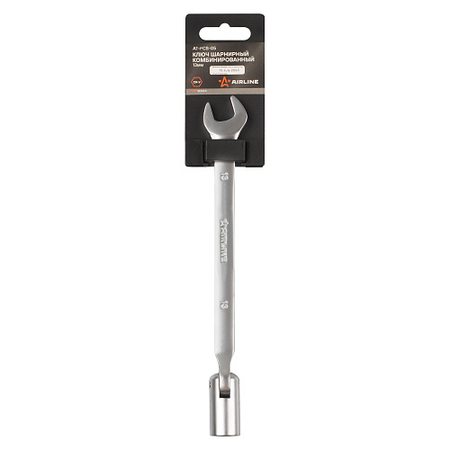 Ключ комбинированный шарнирный 13мм PRO, пласт.подвес