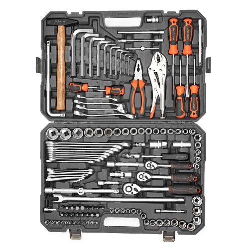 Набор инструментов универсальный 132пр. (головки 1/2", 1/4", 3/8") кейс