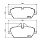 Колодки тормозные дисковые передние для автомобилей BMW 1 (E81/87) (04-) / Mini Cooper (06-)