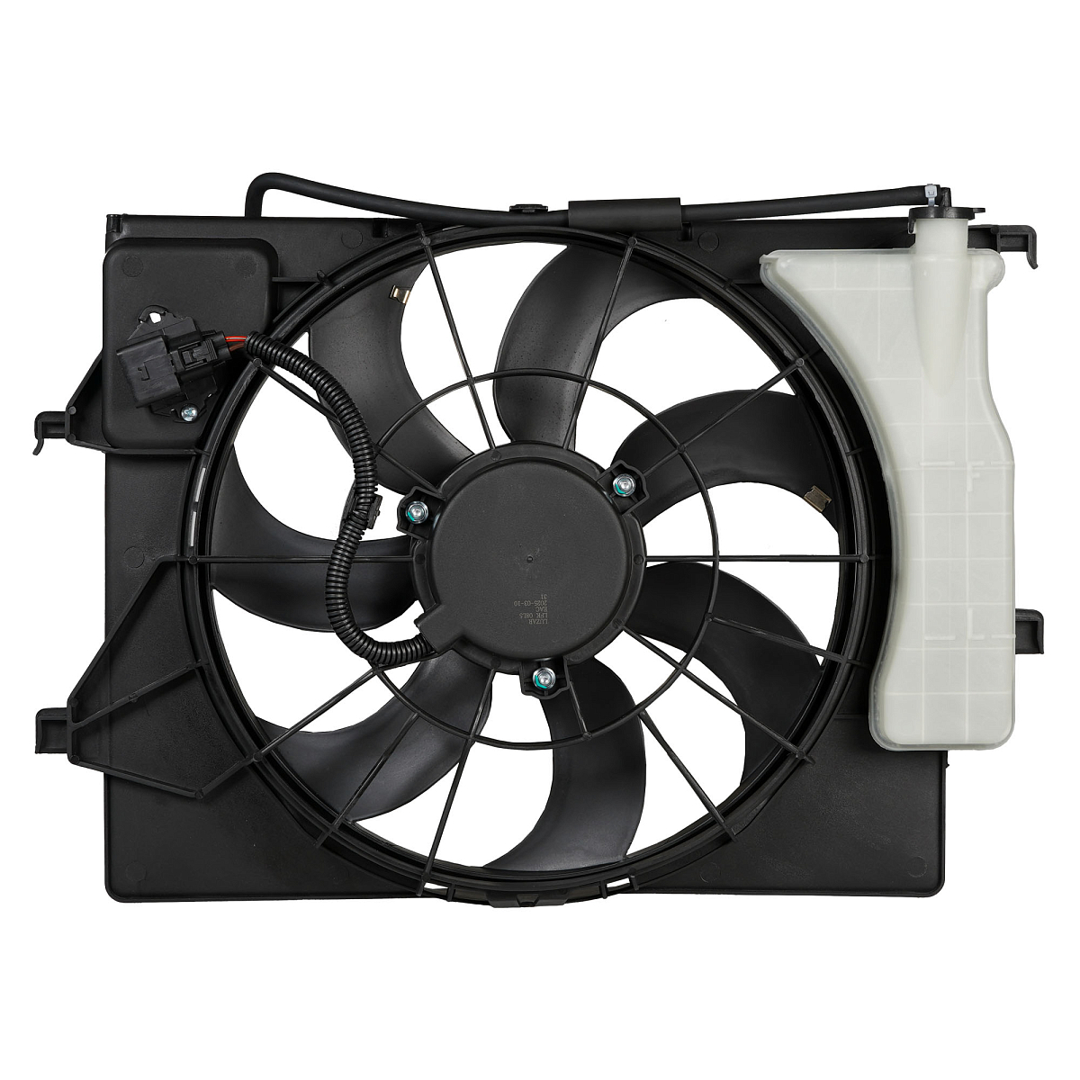 Электровентилятор охлаждения для автомобилей Hyundai Solaris II (17-)/KIA Rio IV (17-) (с кожухом и резистором)