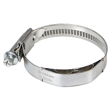 Хомут червячный 40-60/12мм с пружинной вставкой, W2 (нерж.)