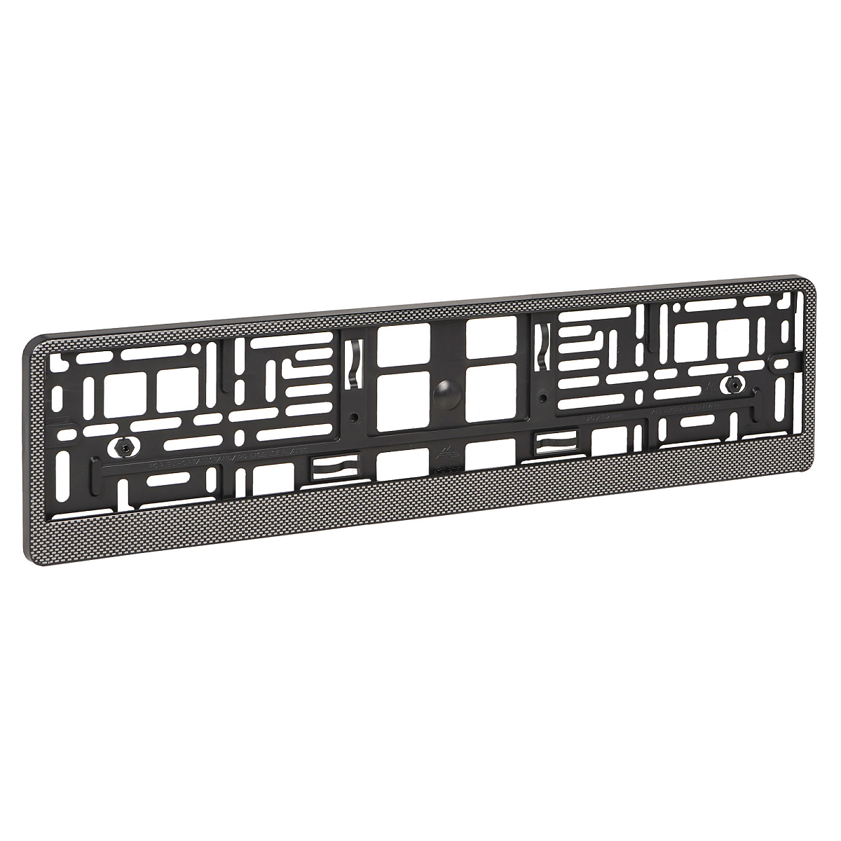 Рамка под номерной знак "Карбон", с планкой