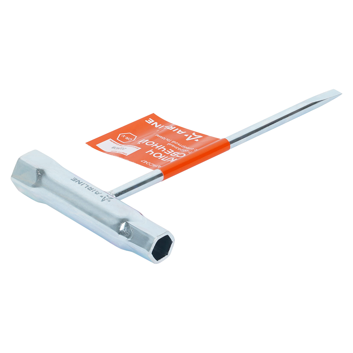 Ключ свечной Т-образный с отвёрткой 11x16мм