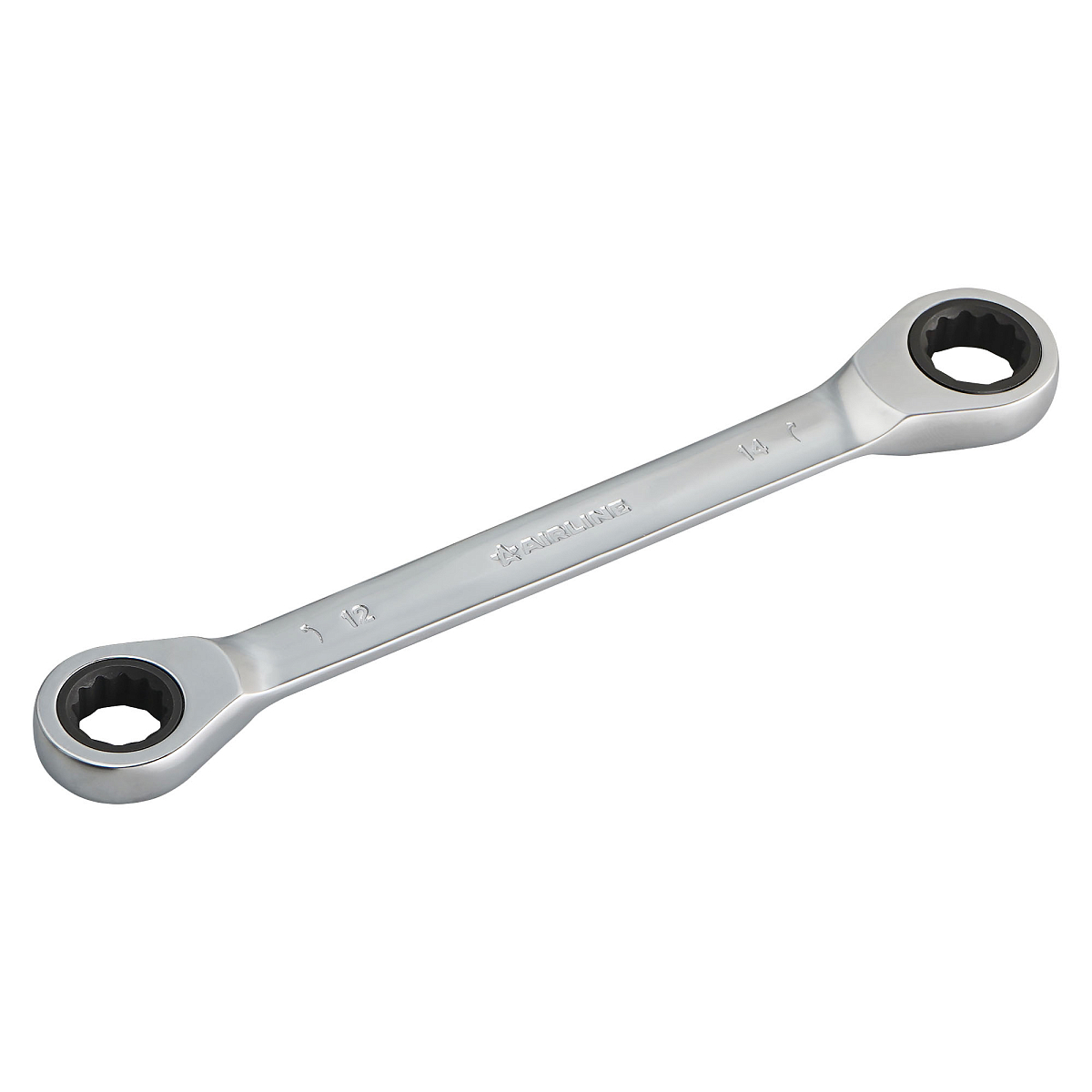 Ключ накидной трещоточный 12х14мм PRO, пласт.подвес